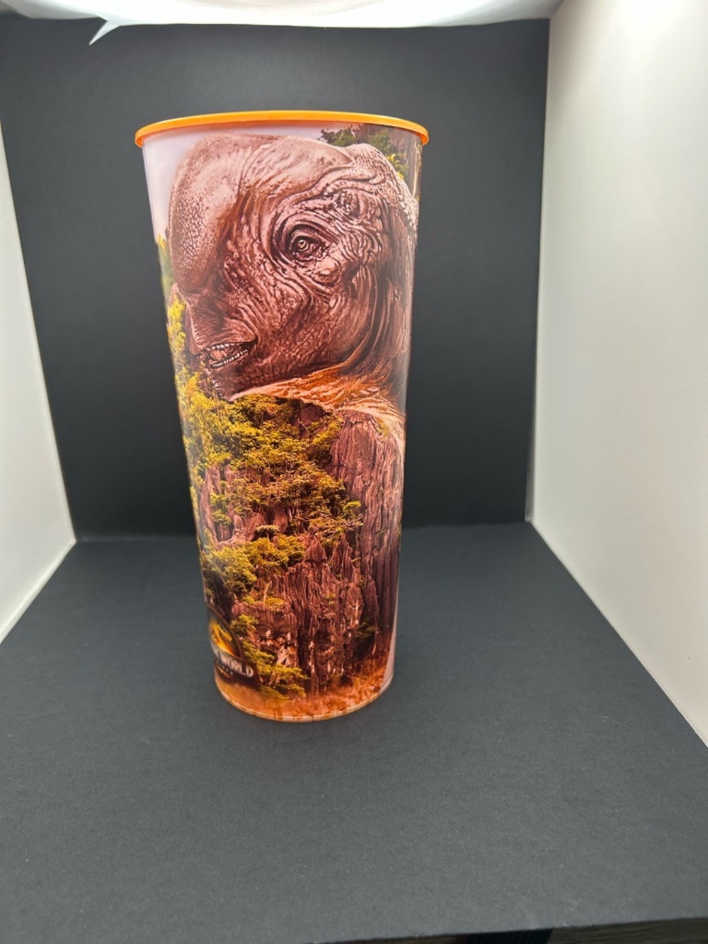 Jurassic World Rebirth 44oz beverage container.